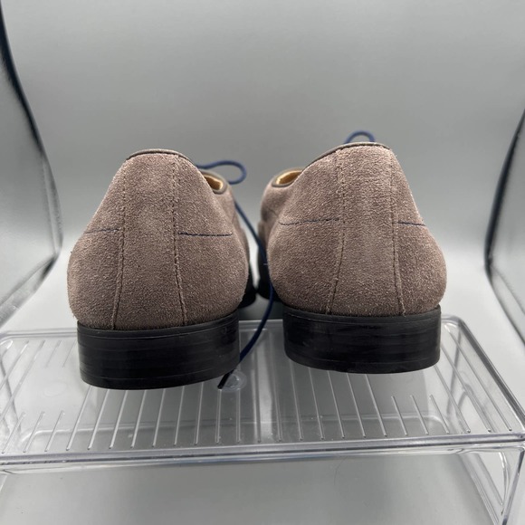 GEOX Respira elegant grey lace up suede shoes sz 7 (EU 40) - Picture 4 of 8